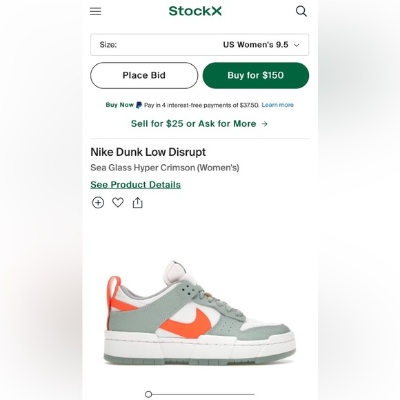 Brand New Womens Nike Dunk Low Disrupt - Picture 7 of 8